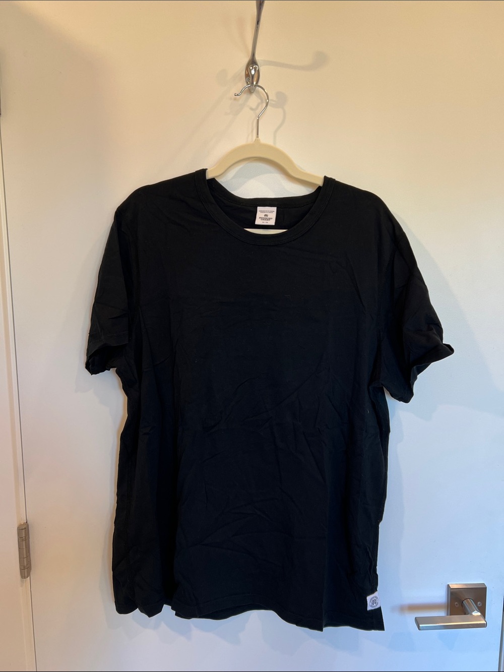 Reigning Champ Black Short Sleeve Crew Neck T-Shirt
